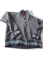 Vintage Puma grey full zip windbreaker track top in M| L26 W20|SKU 4814
