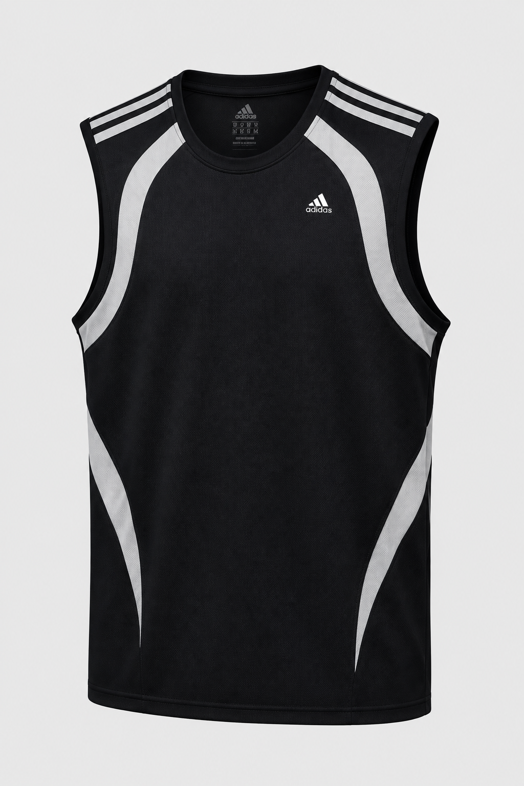 Vintage Men’s Black Adidas Tank Top – Size XL | Classic Athletic Streetwear