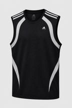 Vintage Men’s Black Adidas Tank Top – Size XL | Classic Athletic Streetwear