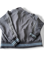 Vintage Puma grey full zip windbreaker track top in M| L26 W20|SKU 4814
