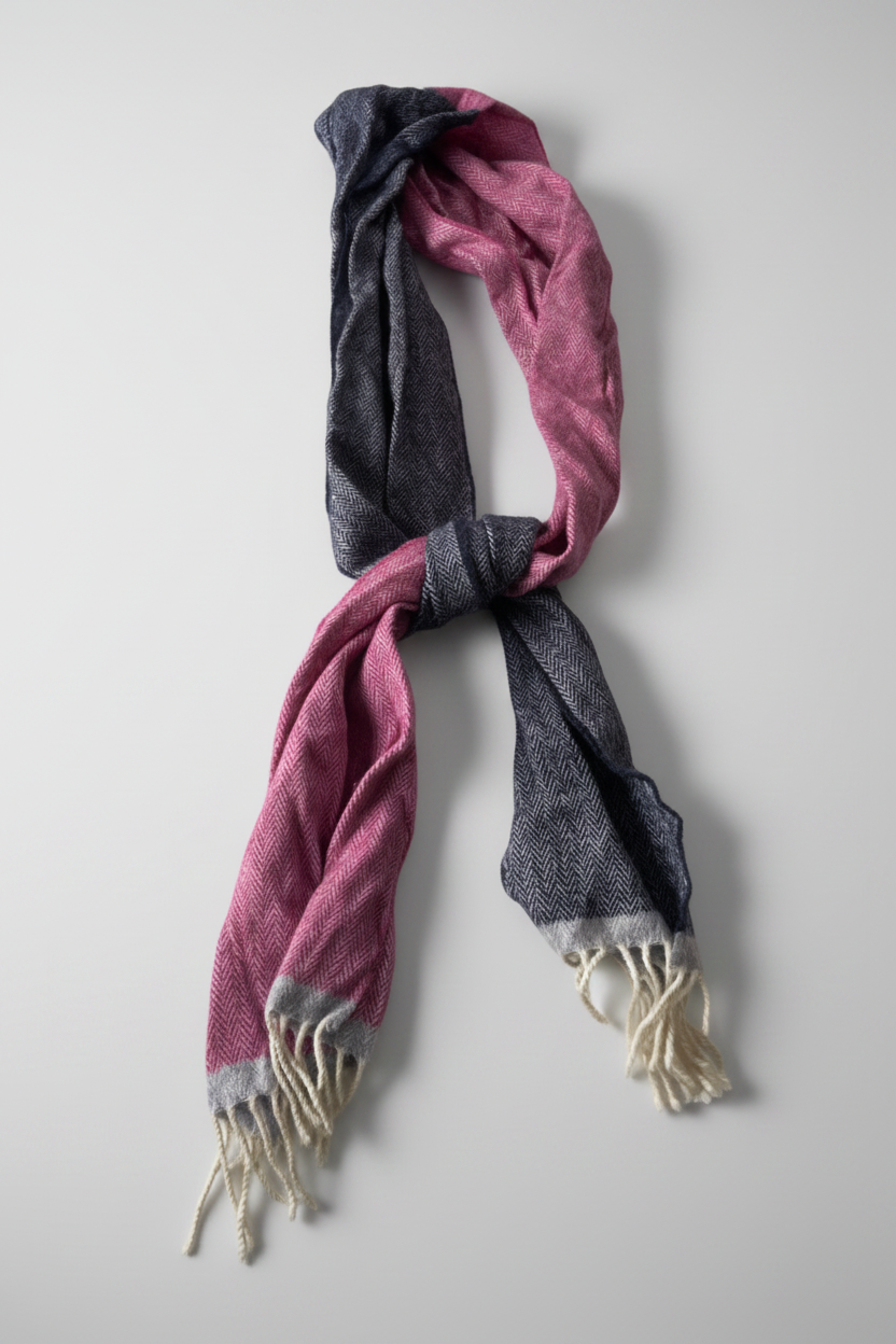 Vintage McNutt Merino Lambswool multi Scarf| L84 W10|SKU 4815