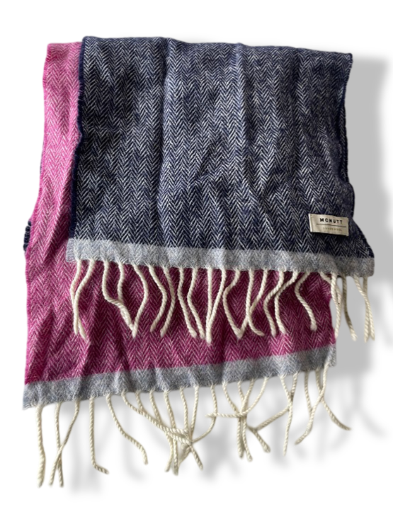 Vintage McNutt Merino Lambswool multi Scarf| L84 W10|SKU 4815