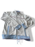 Vintage women's kappa white full zip windbreaker jacket in M/L| L27 W18| SKU 4816