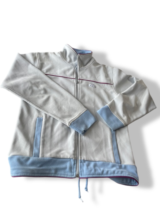 Vintage women's kappa white full zip windbreaker jacket in M/L| L27 W18| SKU 4816
