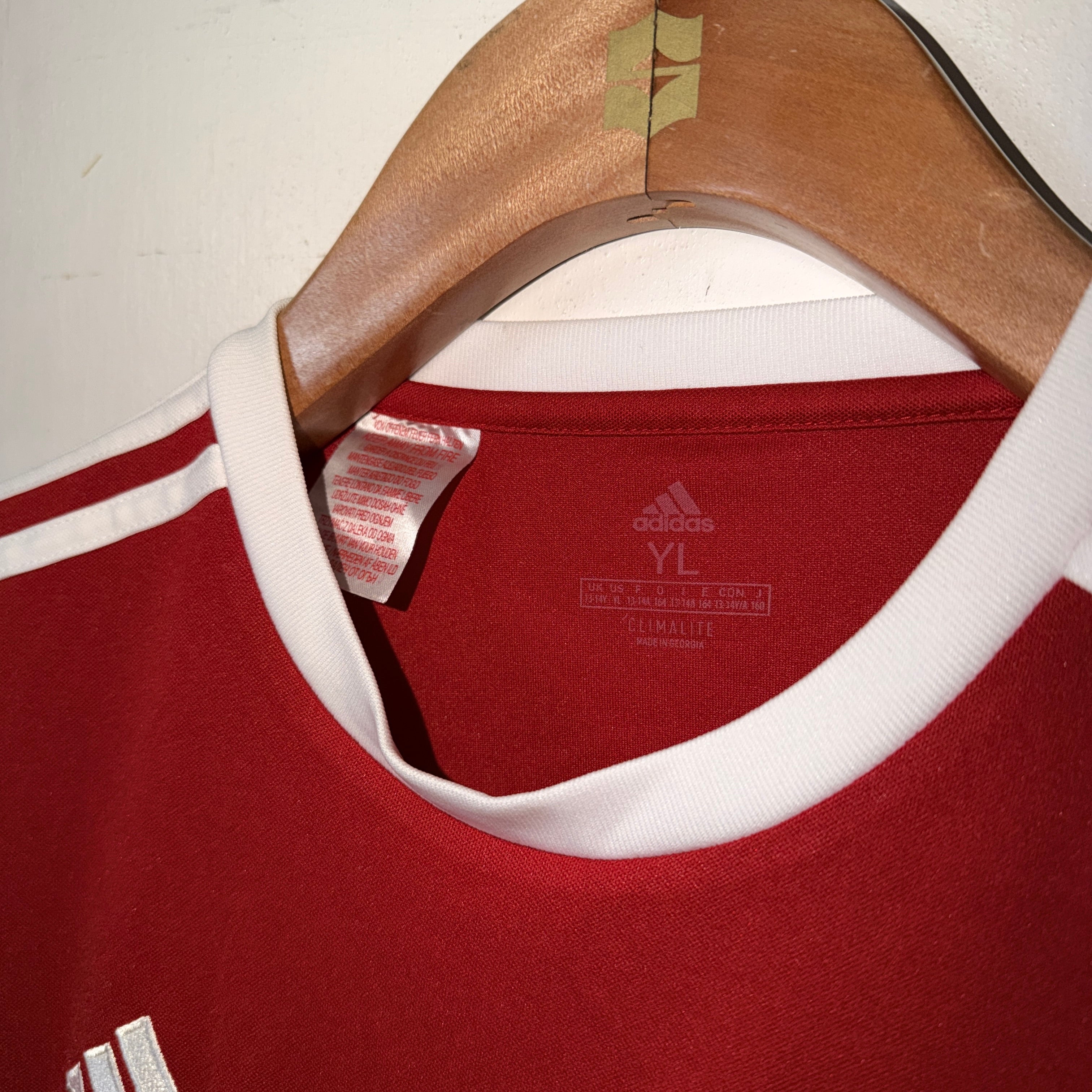 Vintage Adidas Greifswalder FC home shirt with graffiti-atelier.com Size S SKU 7435 s