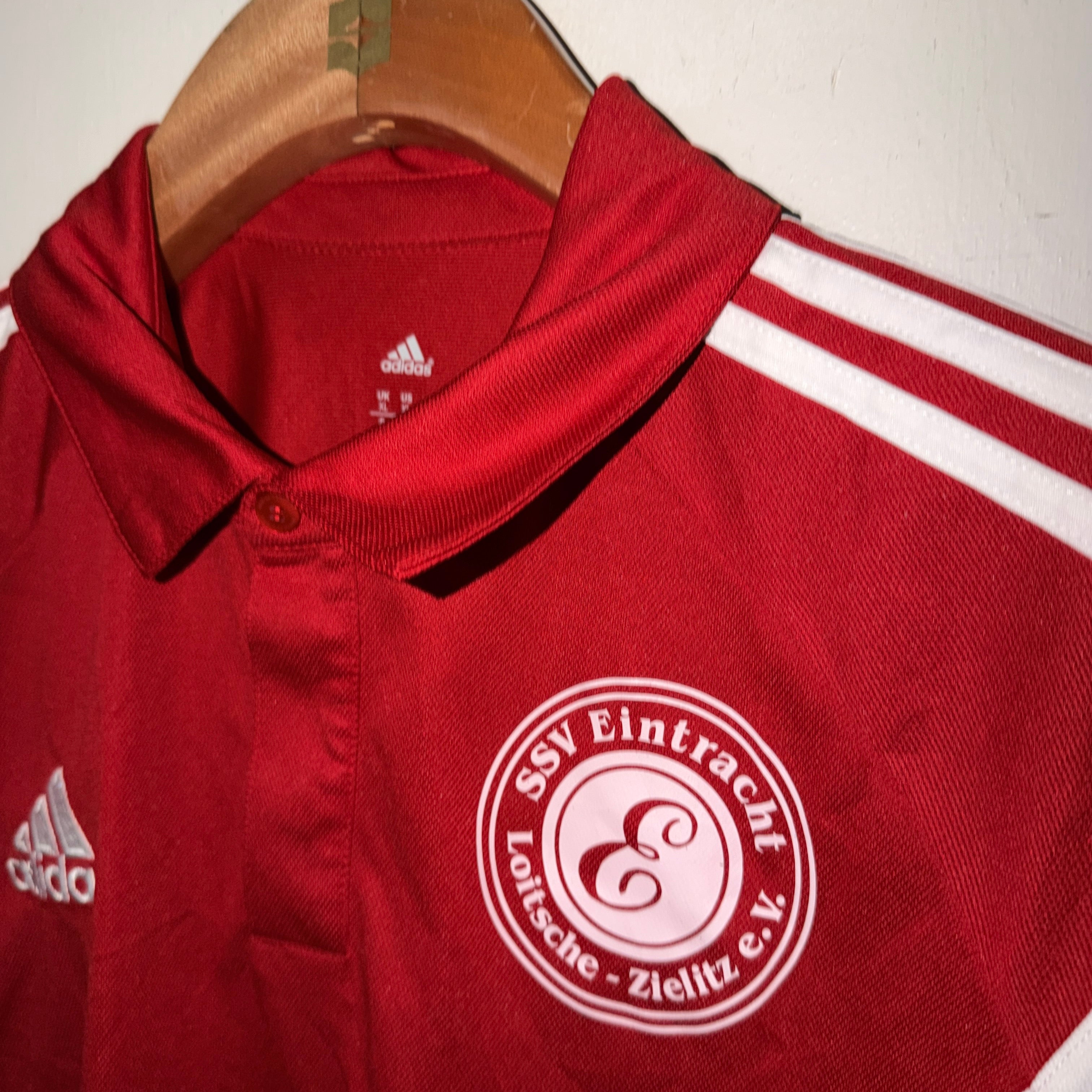 intage Adidas Climalite polo shirt SSV Eintracht Loitsche-Zielitz Size XL