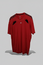 Vintage Adidas ClimaCool style jersey t-shirt in red, Size 2XL