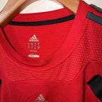 Vintage red Adidas ClimaCool jersey-style t-shirt, Size 2XL