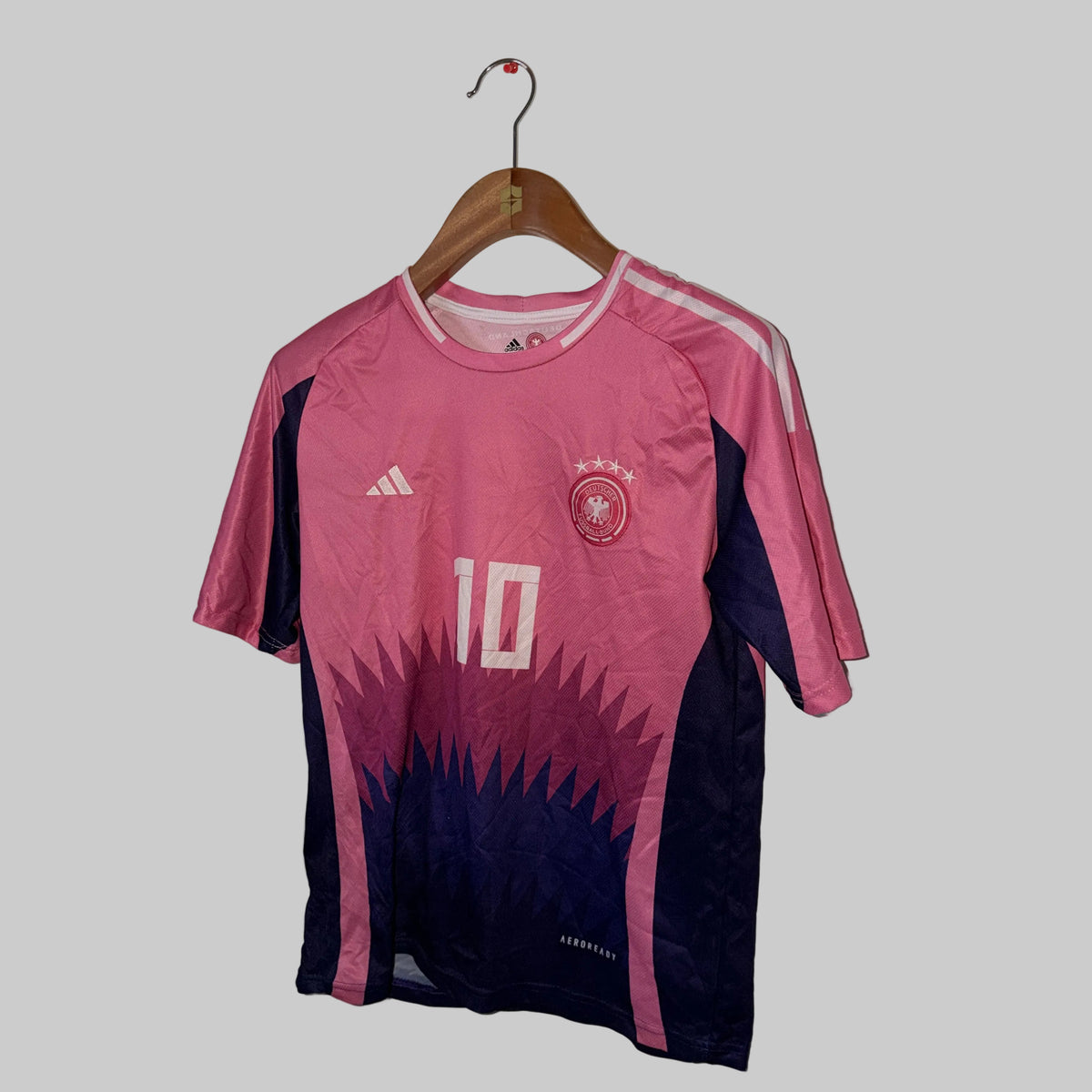 Adidas Germany Euro 2024 away jersey featuring Musiala and the number 10, Size S