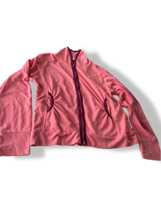 Vintage women's Fila peach full zip track jacket in L| L26 W18| SKU 4819
