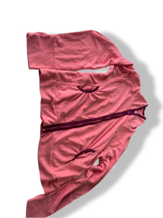 Vintage women's Fila peach full zip track jacket in L| L26 W18| SKU 4819