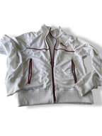 Vintage Puma white full zip windbreaker jacket in XS| L22 W16| SKU 4821