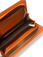 Rachels Closet Vintage y2k Newgrange orange zip-around wallet