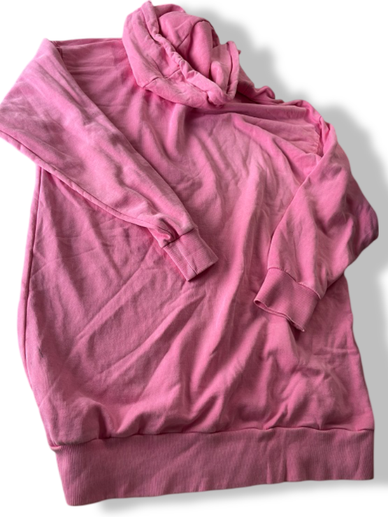 Vintage women's Topshop New york city pink hoodie in XL/XXL|L33 W24|SKU 4822