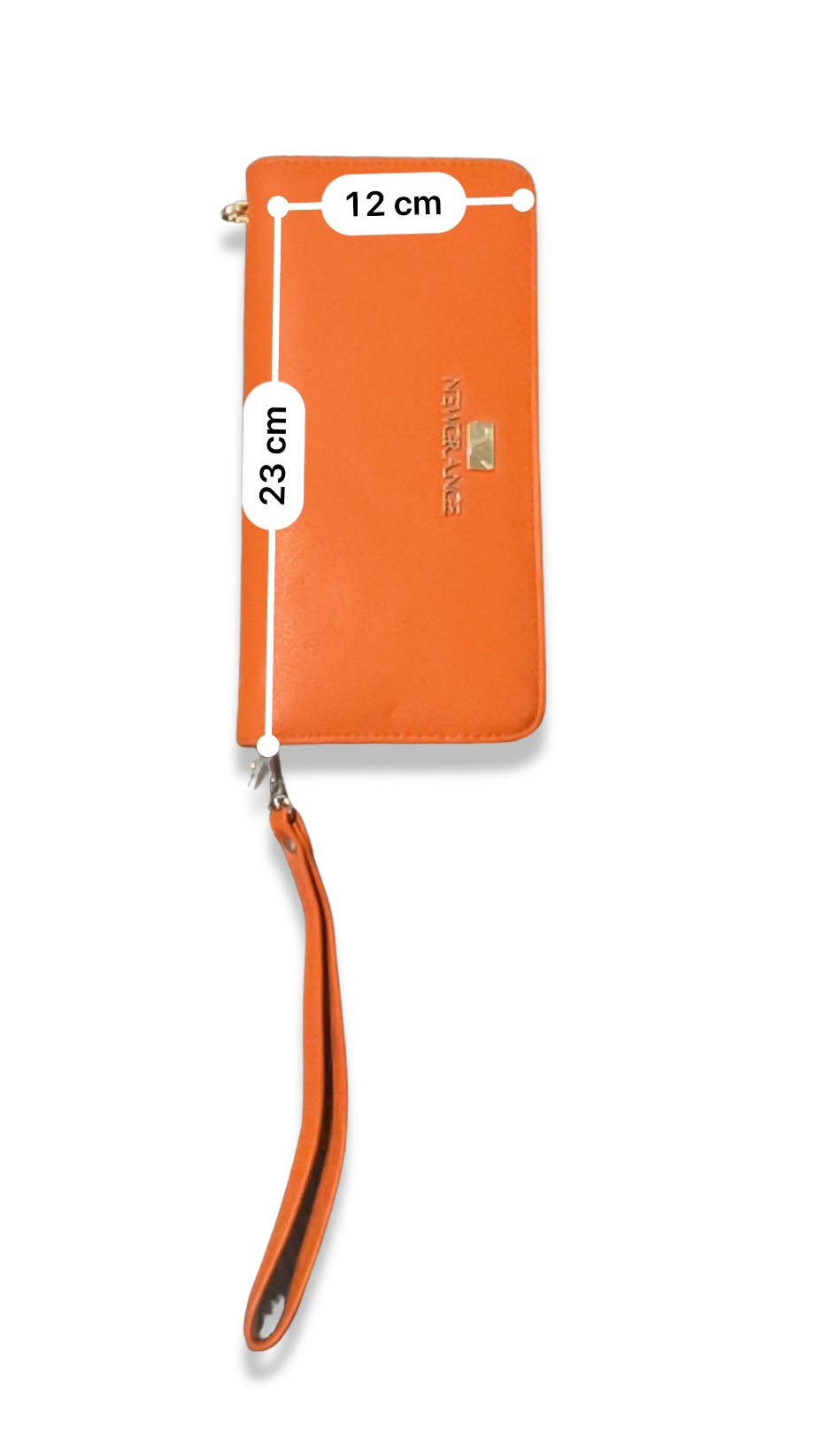 Rachels Closet Vintage y2k Newgrange orange zip-around wallet