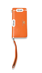 Rachels Closet Vintage y2k Newgrange orange zip-around wallet