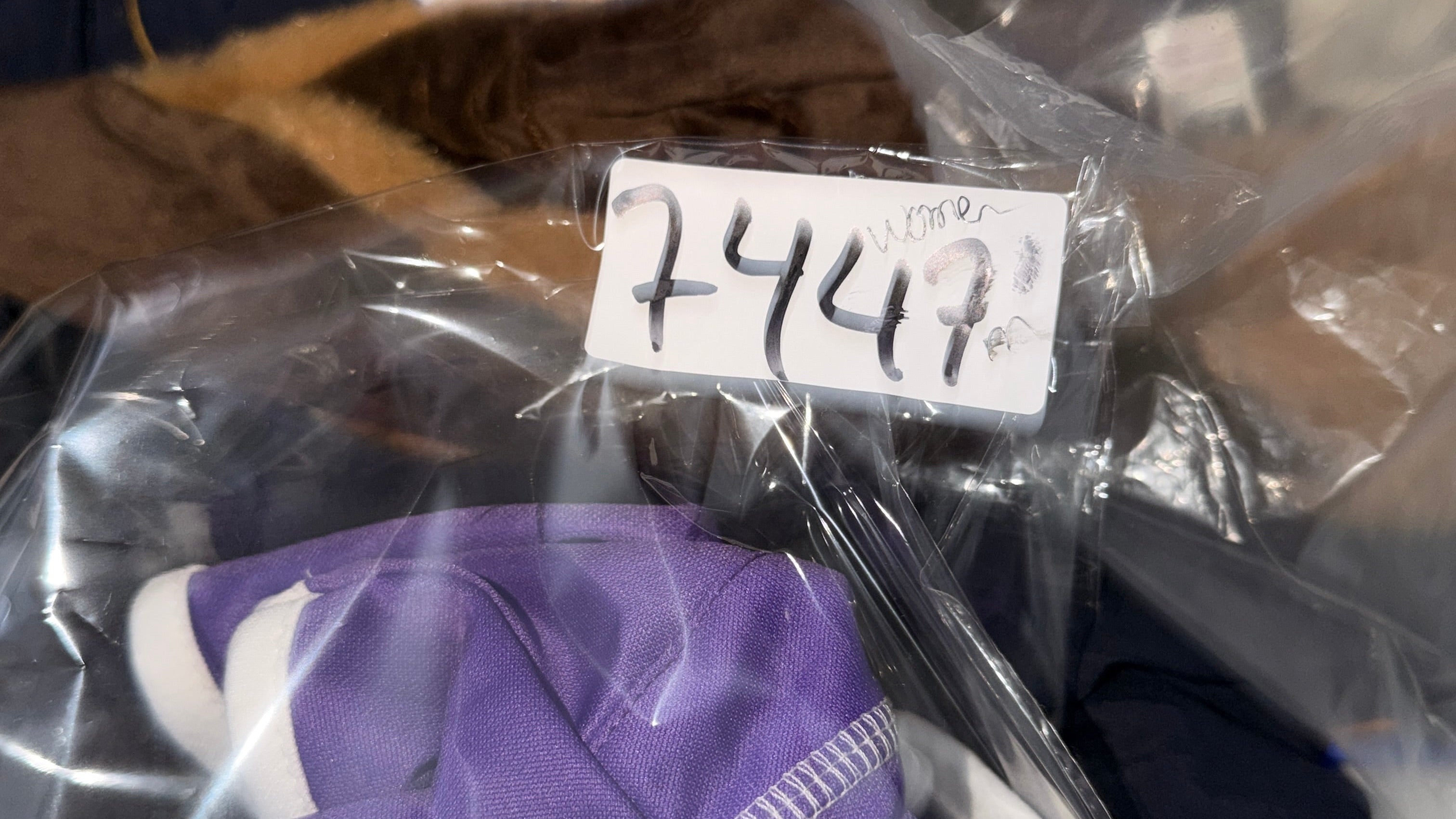 Women's Vintage purple Hummel sports jersey BEECOOL Size M SKU 7447