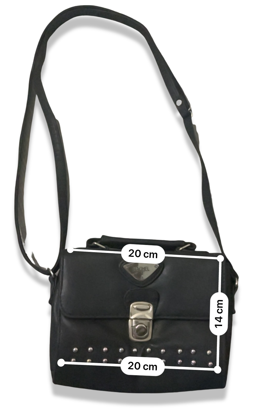Rachels Closet Vintage y2k Rachel black leather bag