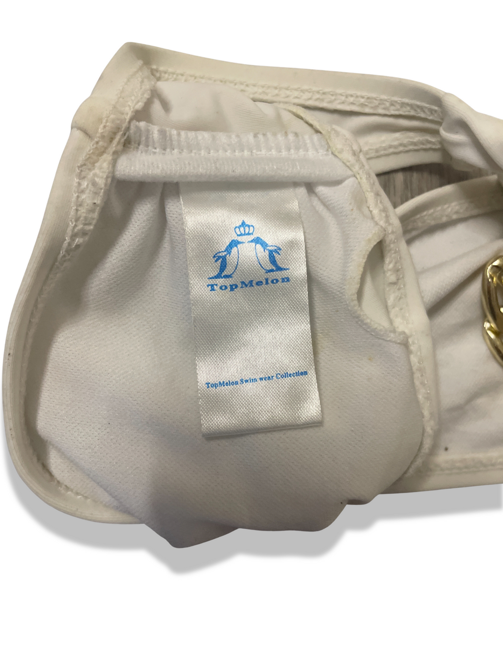 Rachels Closet Vintage y2k top melon white bikini top