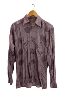 Vintage Limit purple abstract pattern small long sleeve shirt 