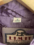 Vintage Limit purple abstract pattern small long sleeve shirt 