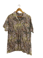 Vintage witt weider green abstract pattern medium short sleeve shirt