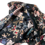 Vintage women H&M black multi floral print scarf|L34 W28|SKU 6333
