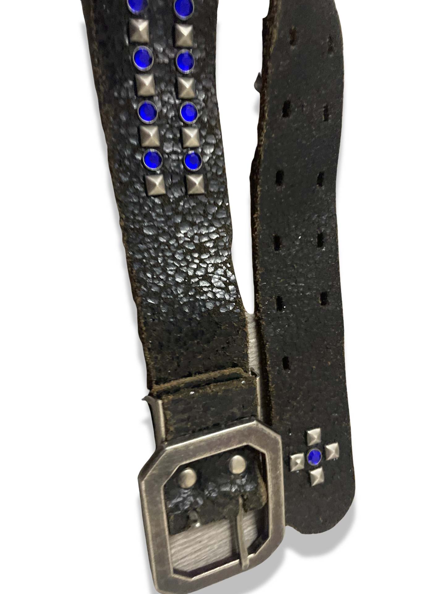 Rachels Closet Vintage studded leather black belts