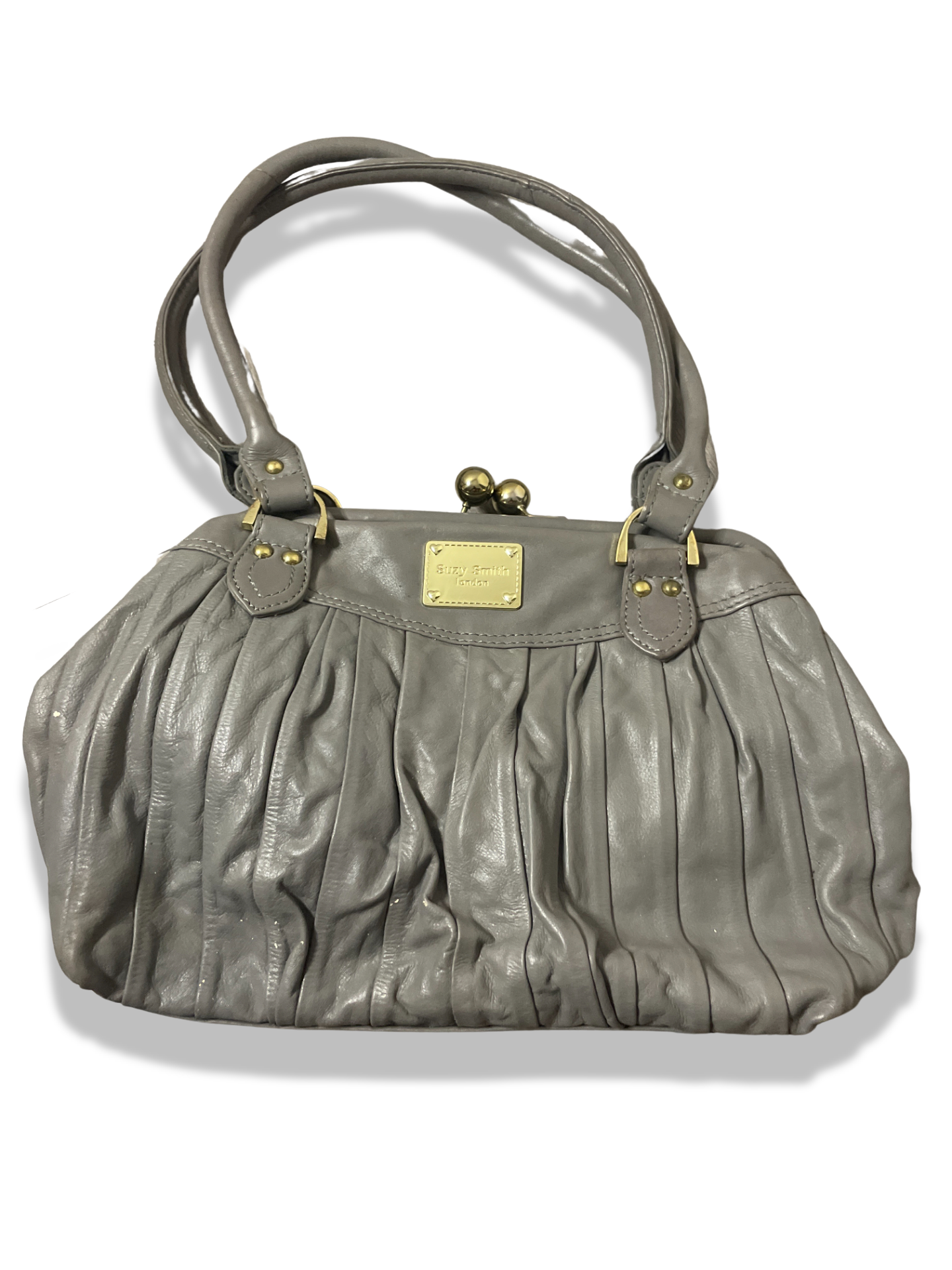 Rachels Closet Vintage y2k suzy smith miu miu grey leather handbags