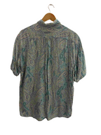 Vintage coupdeciea blue abstract pattern mens shirt size XL