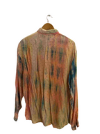 Vintage globe trotter peach long sleeve shirt size M