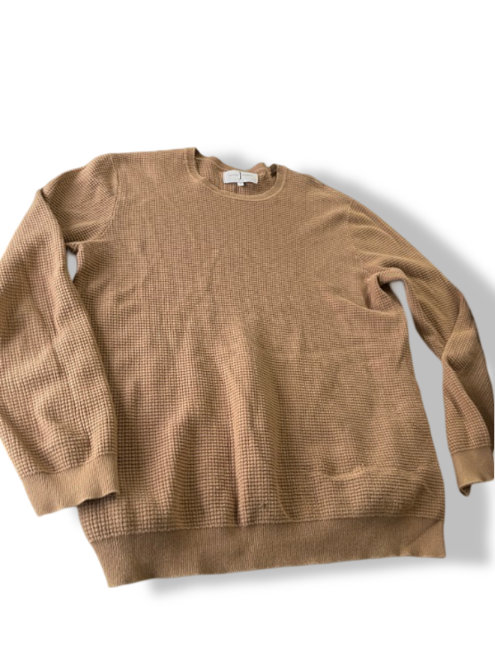 Vintage men's Jasper Conran crew neck brown sweatshirt in L| L29W21|SKU 4838