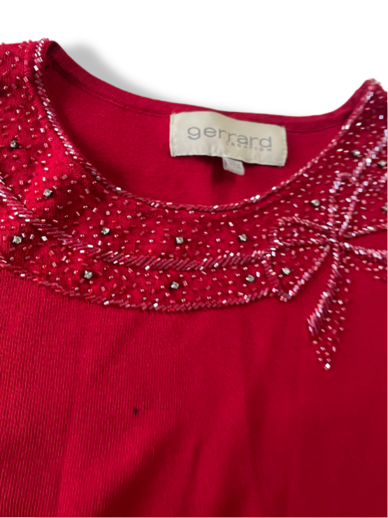 Vintage women's Gerrard Creation red tank top size 12/14| L23 W18|SKU 4839