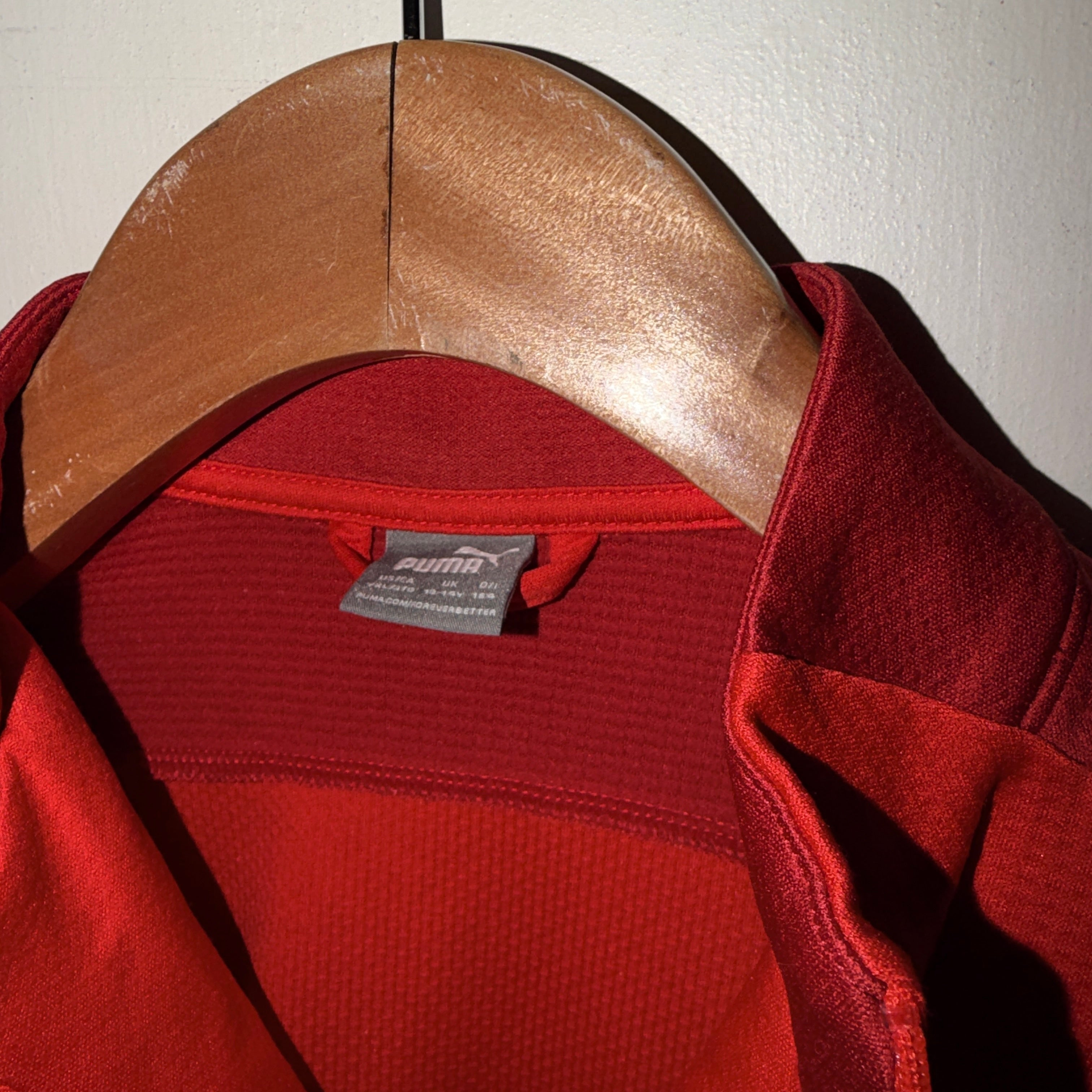 Vintage Women's Fortuna Düsseldorf Puma Track Jacket - Red Size S