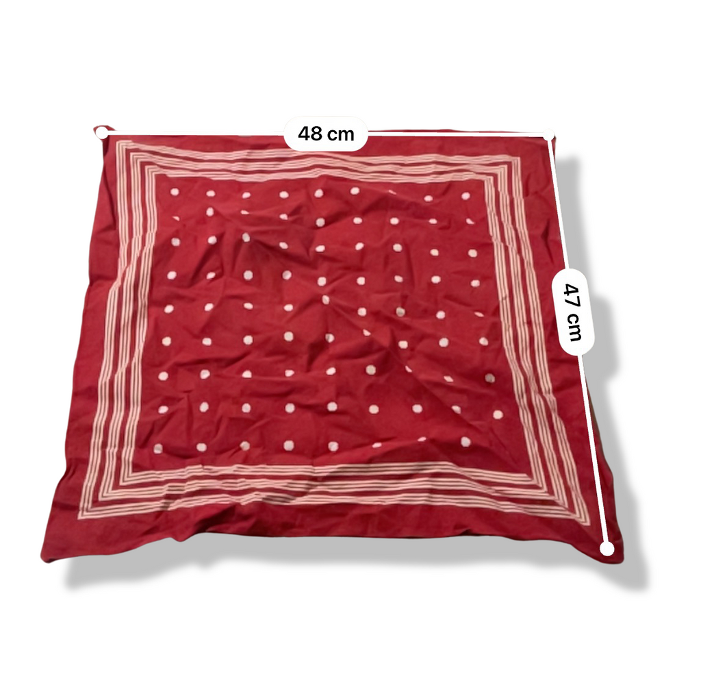 Rachels Closet Vintage y2k Red & White Large Spot Bandana