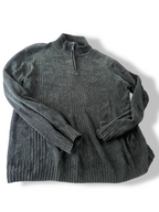 Vintage men's Blue star grey 1/4 zip high neck sweatshirt in XL| L30 W23|SKU 4844