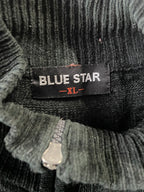 Vintage men's Blue star grey 1/4 zip high neck sweatshirt in XL| L30 W23|SKU 4844
