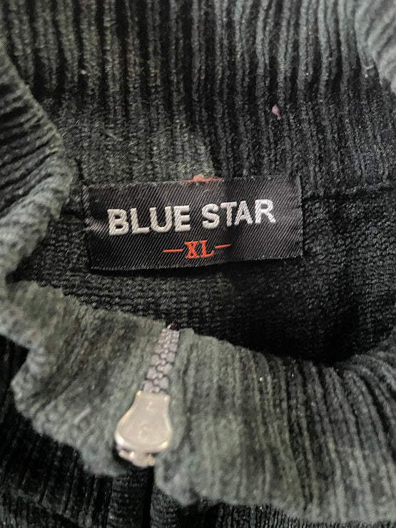 Vintage men's Blue star grey 1/4 zip high neck sweatshirt in XL| L30 W23|SKU 4844