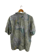 Vintage Mario's abstract festival print blue shirt size M