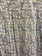 Vintage Biaginni white square print large shirt