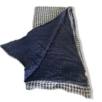Vintage women Navyblue Levi's plaid scarf|L40 W40|SKU 6370