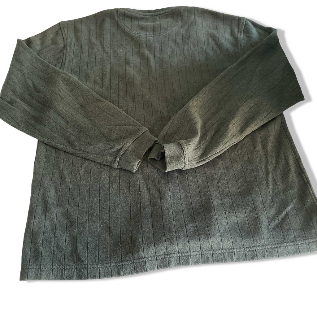 Vintage men Vanheusen Studio green cotton polyester pattern sweatshirt in S|L26 W19| SKU 6372