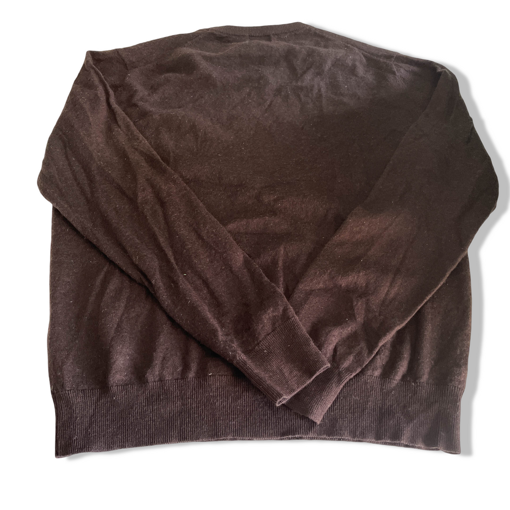 Vintage men brown Uniqlo crew neck sweatshirt in S|L23 W17| SKU 6375