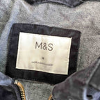 Vintage men Mark & Spencers brown herrington bomber full zip jacket in M|L29 W21|SKU 6376