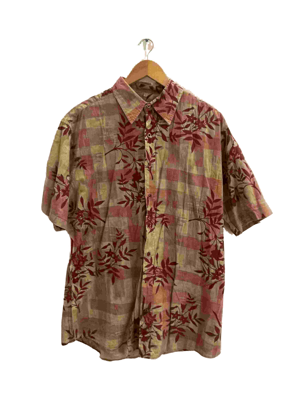 Vintage Angelo Litrico cream mens large shirt