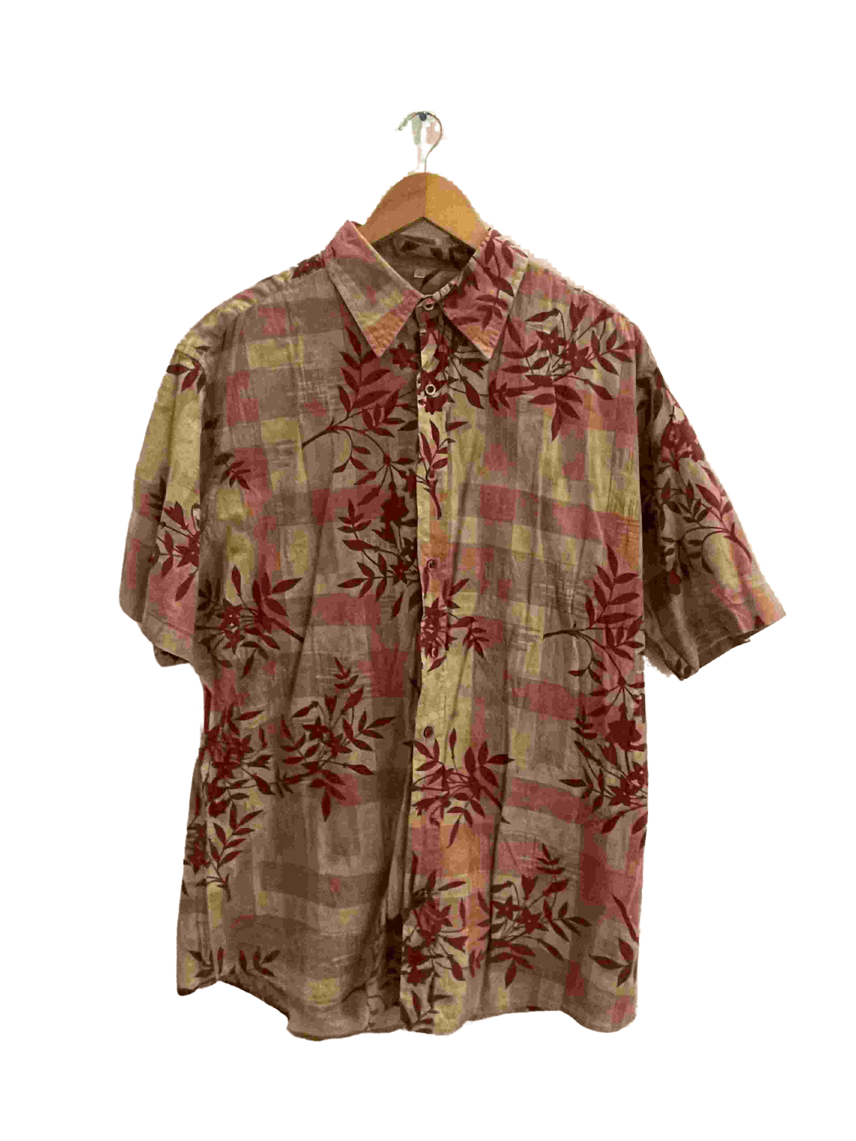 Vintage Angelo Litrico cream mens large shirt