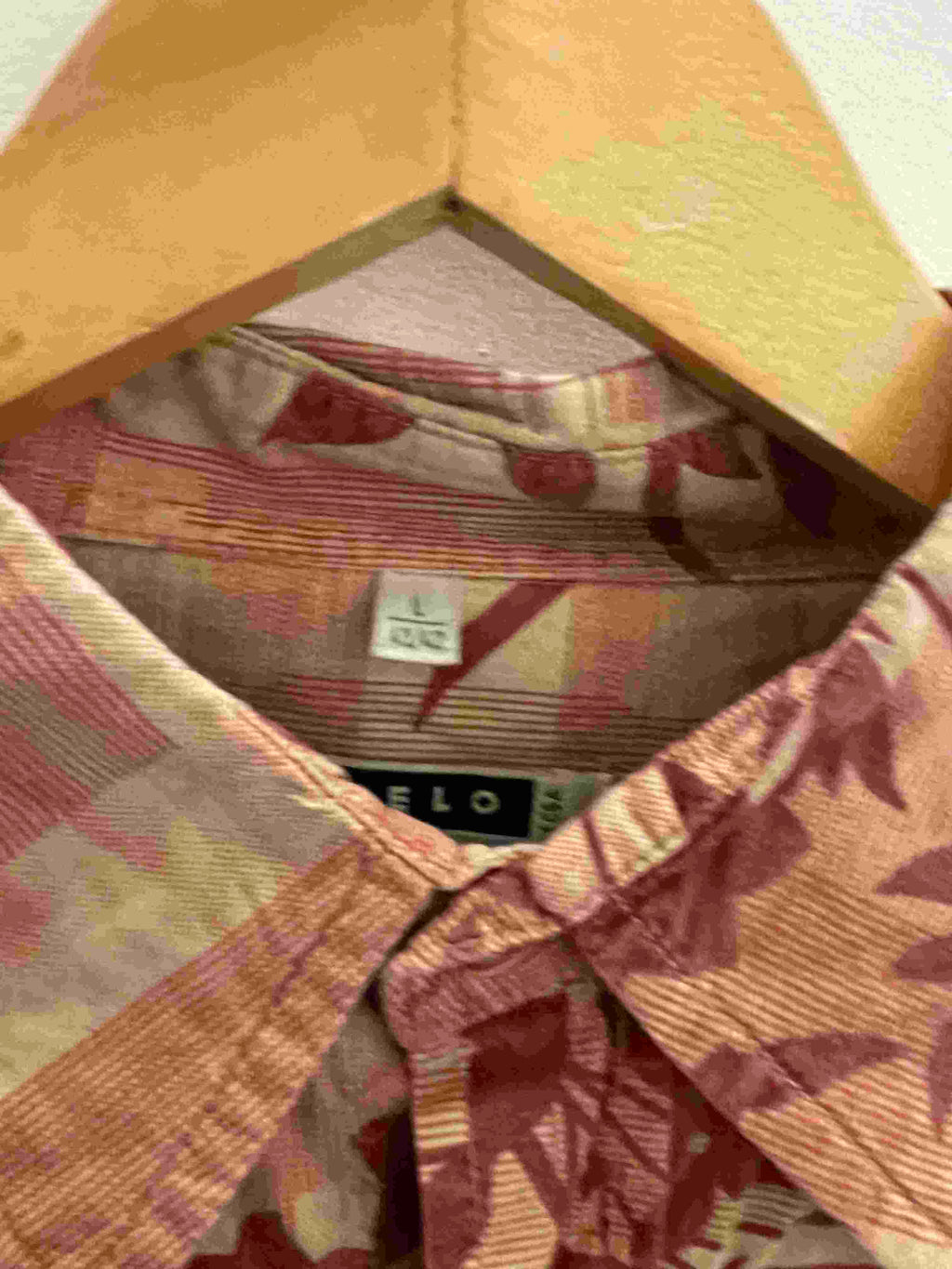 Vintage Angelo Litrico cream mens large shirt