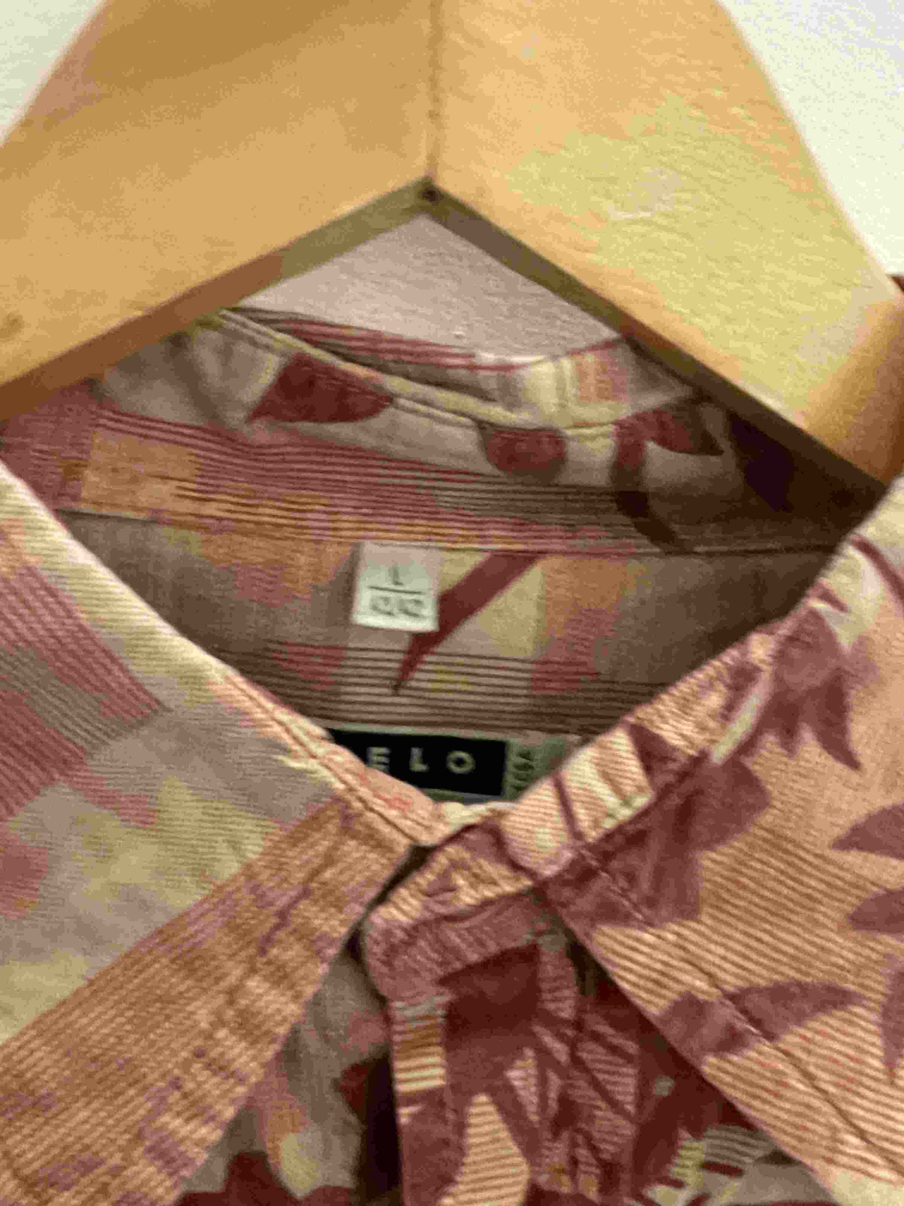 Vintage Angelo Litrico cream mens large shirt