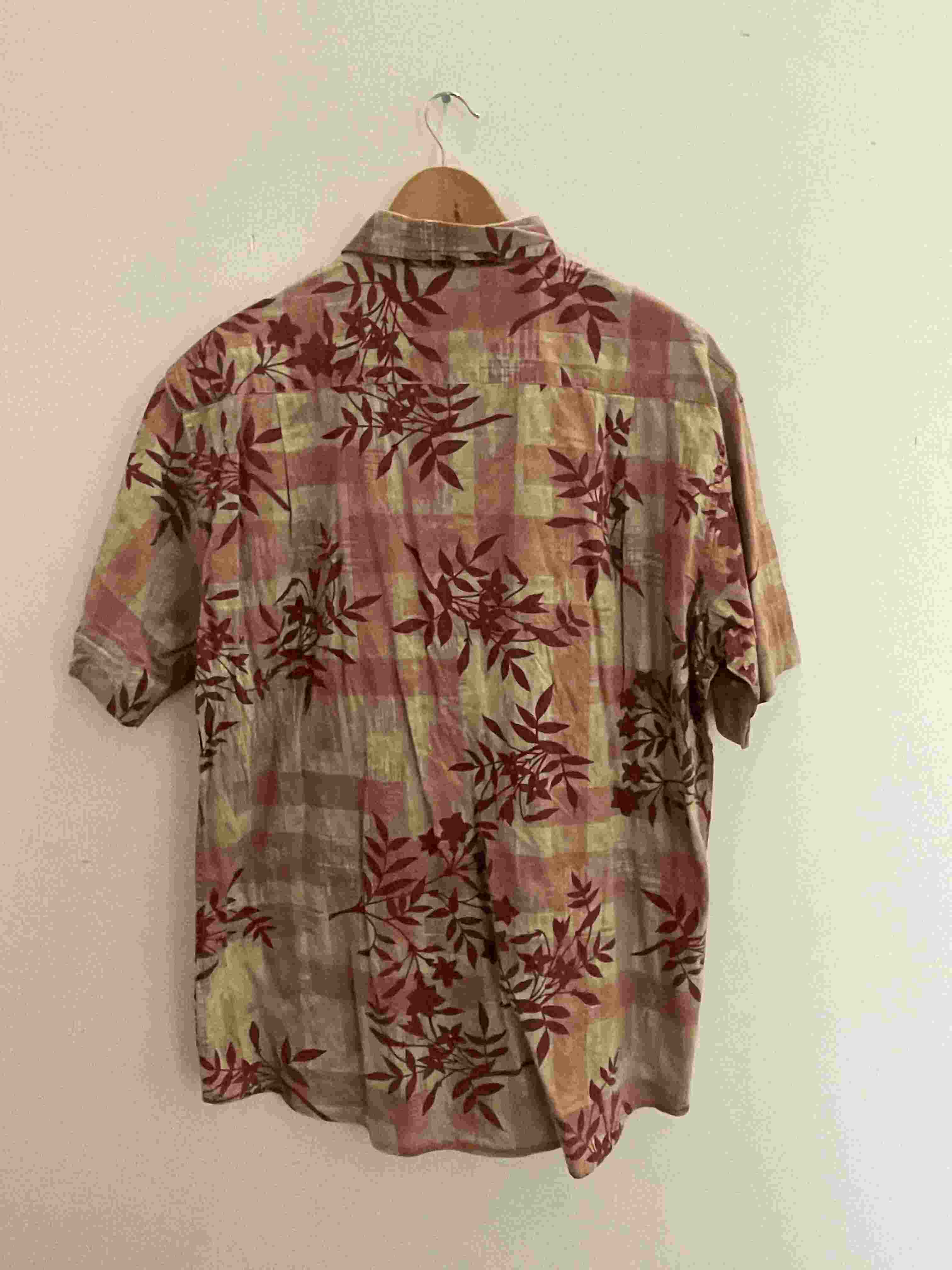 Vintage Angelo Litrico cream mens large shirt