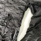 Vintage women You Kuperus black full zip black hooded winter jacket in S|L25 W14|SKU 6378